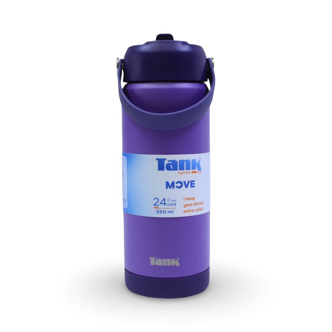 Tank Insulated Stainless Steel Water Bottle 550ml – Grape