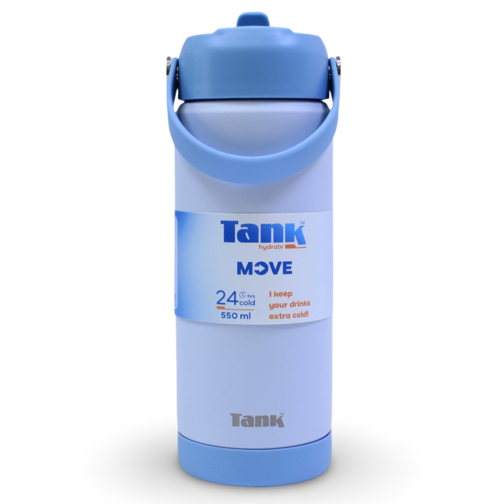 Tank Insulated Stainless Steel Water Bottle 550ml – Sky Blue - School