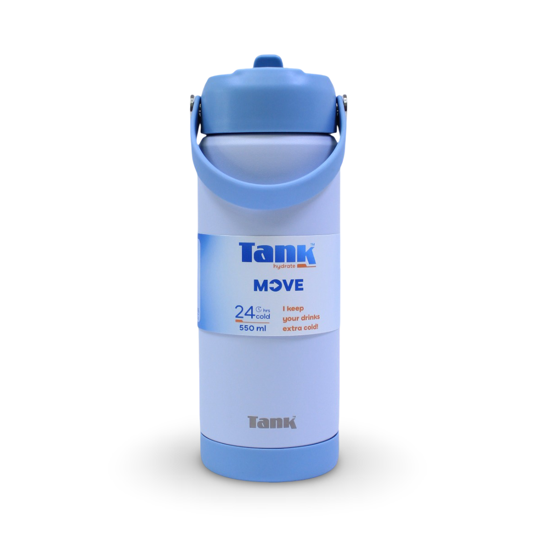Tank Insulated Stainless Steel Water Bottle 550ml – Sky Blue
