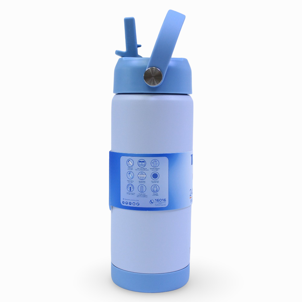 Tank Insulated Stainless Steel Water Bottle 550ml – Sky Blue