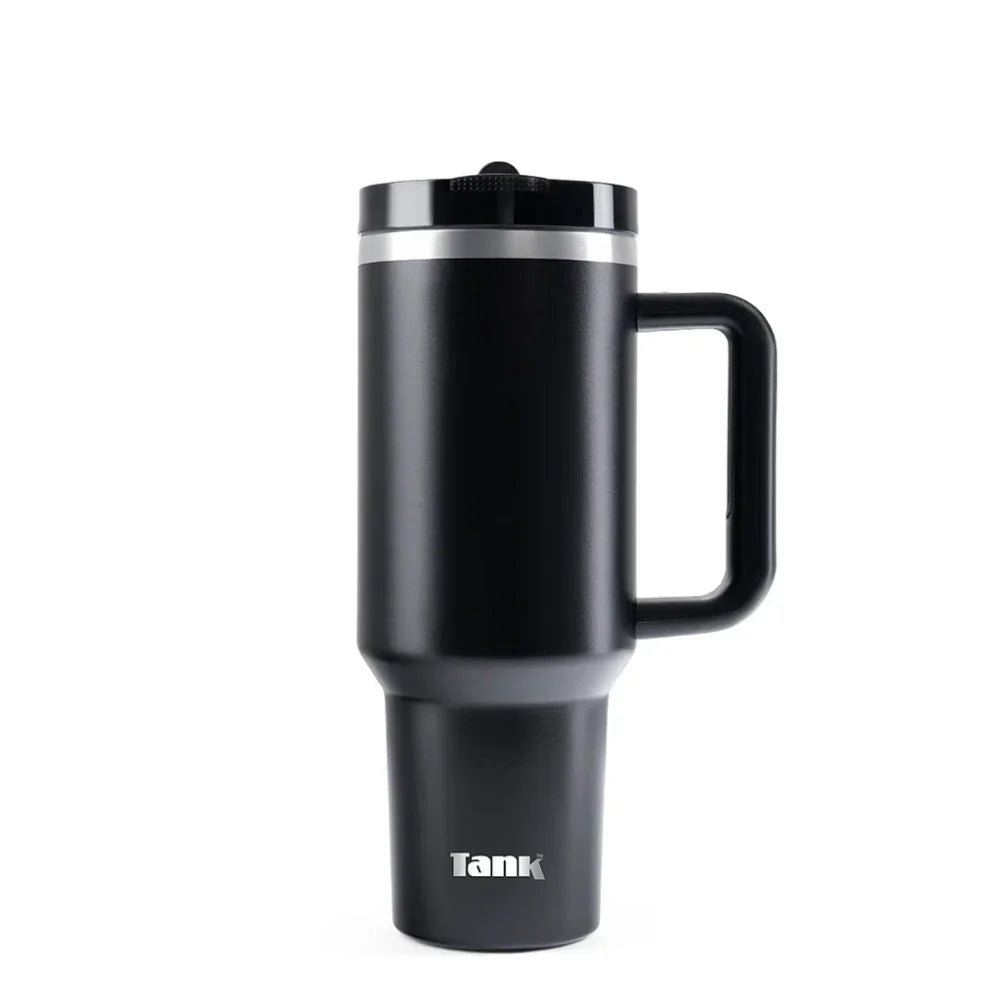 Tank Quencher Insulated Stainless Steel Travel Mug 1200ml – Black