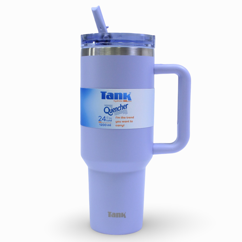 Tank Quencher Insulated Stainless Steel Travel Mug 1200ml – Lavender