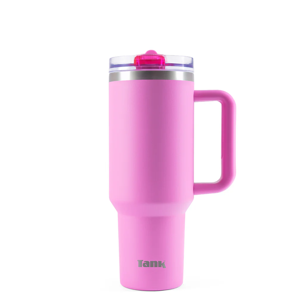 Tank Quencher Insulated Stainless Steel Travel Mug 1200ml – Hot Pink