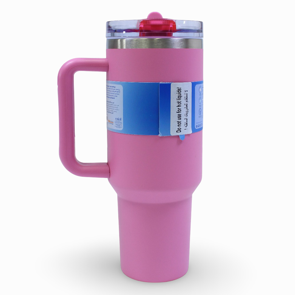 Tank Quencher Insulated Stainless Steel Travel Mug 1200ml – Hot Pink