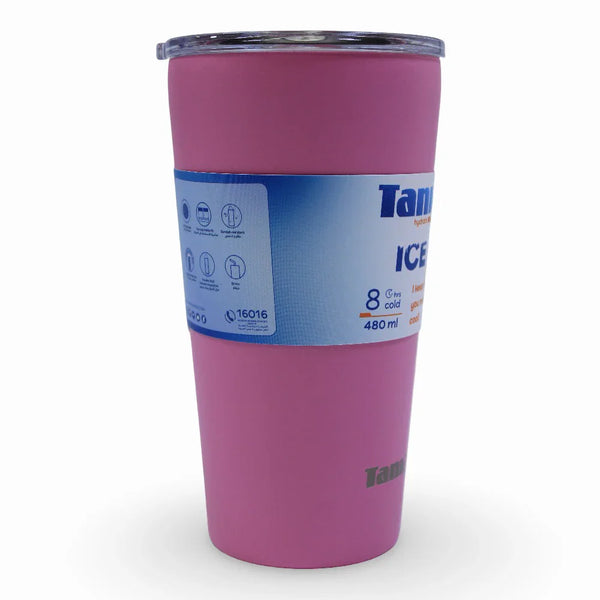 Tank Ice Insulated Stainless Steel Travel Cup 480ml – Bubblegum