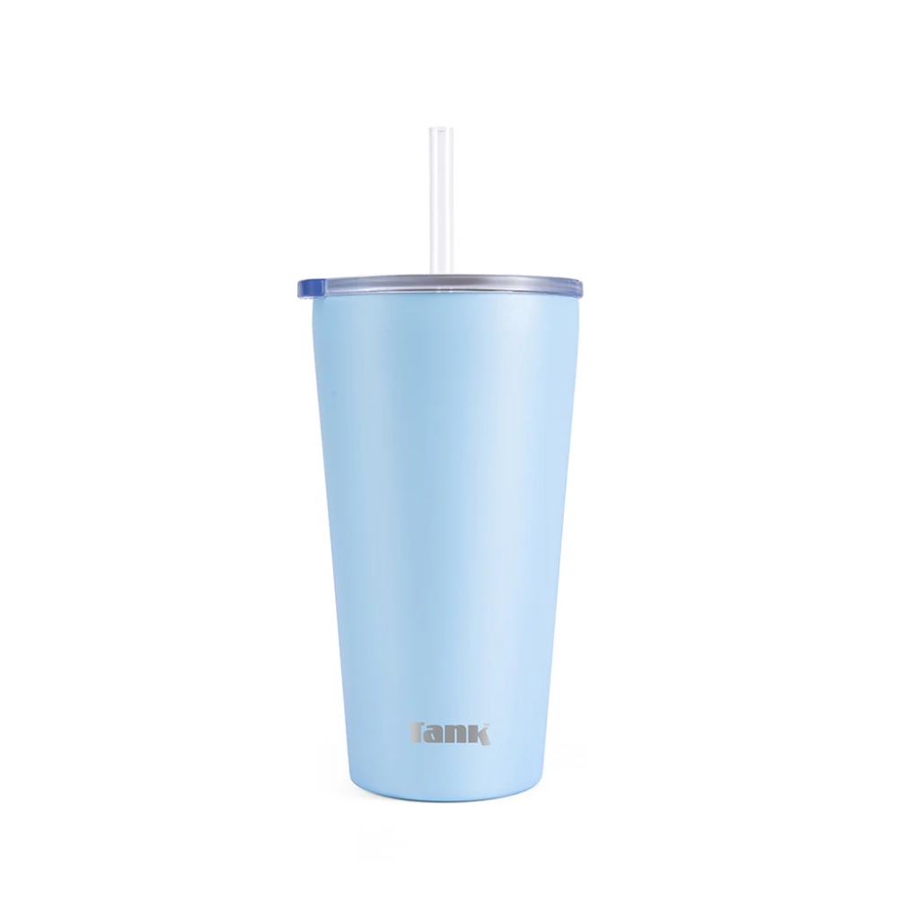 Tank Ice Insulated Stainless Steel Travel Cup 480ml – Crystal Blue
