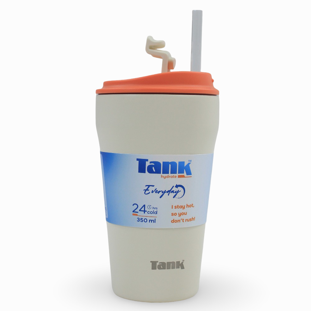 Tank BTL Stainless Steel Everyday Mug 350ml - Cream
