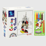 Mickey & Minnie Mouse Coloring Puzzle 2 In 1 (20 & 24 Pieces)