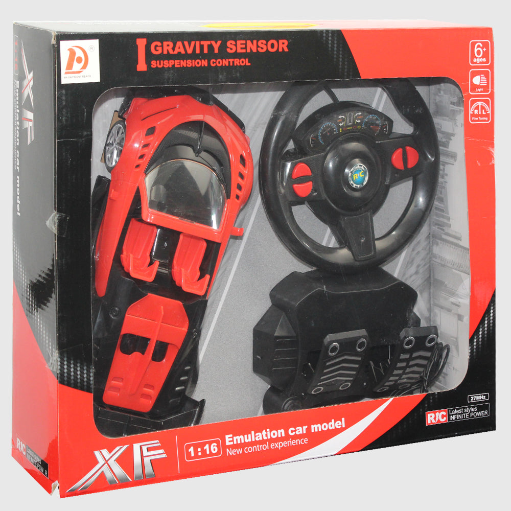 R/C 1:16 Super Car With Foot Pedal And Wireless Steering Wheel