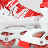 Power Superb Adjustable Roller Skate Shoes – 2 Rows, 4 Wheels