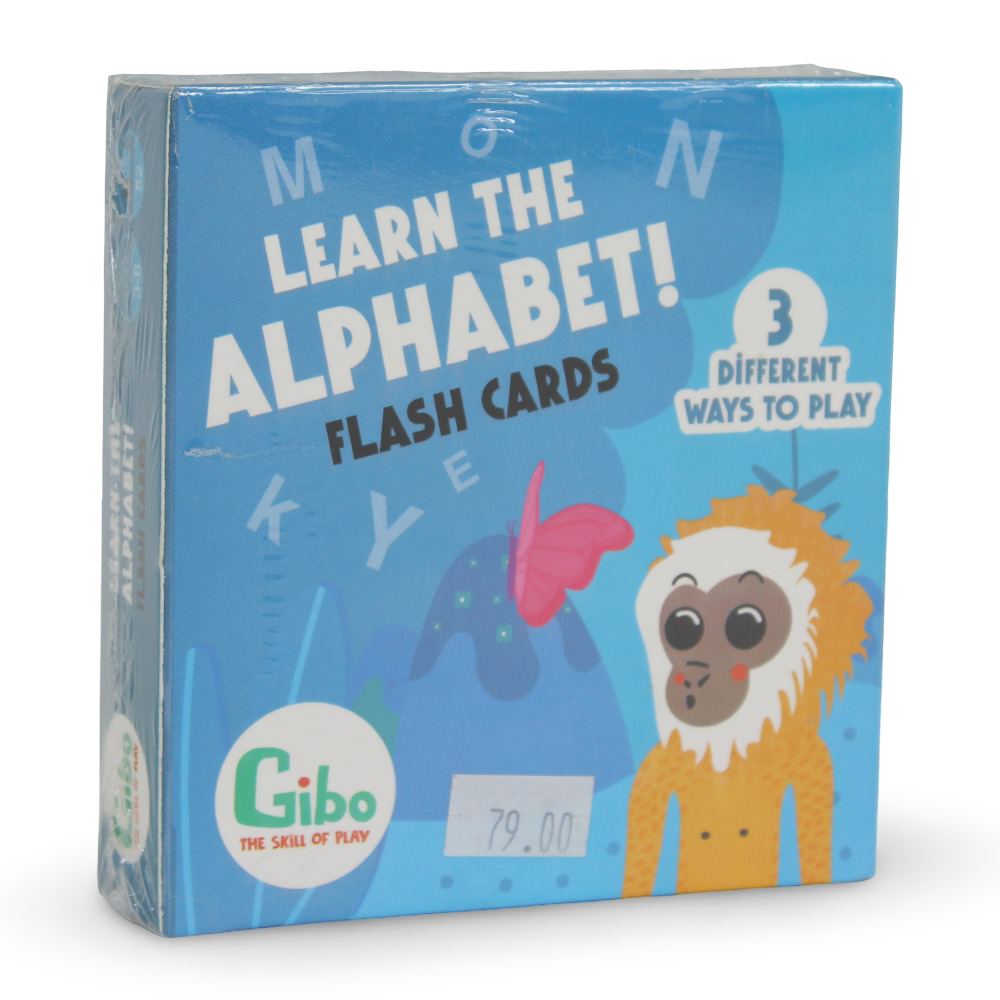 Nilco Gibo Learn the Alphabet Flash Cards - Toys