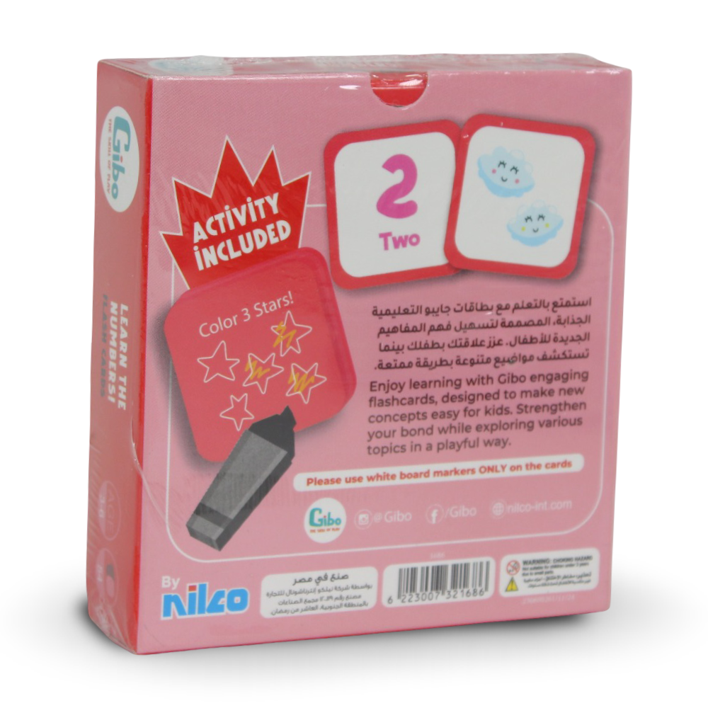 Nilco Gibo Learn the Numbers Flash Cards