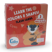Nilco Gibo Learn the Colors & Shapes! Flash Card Game
