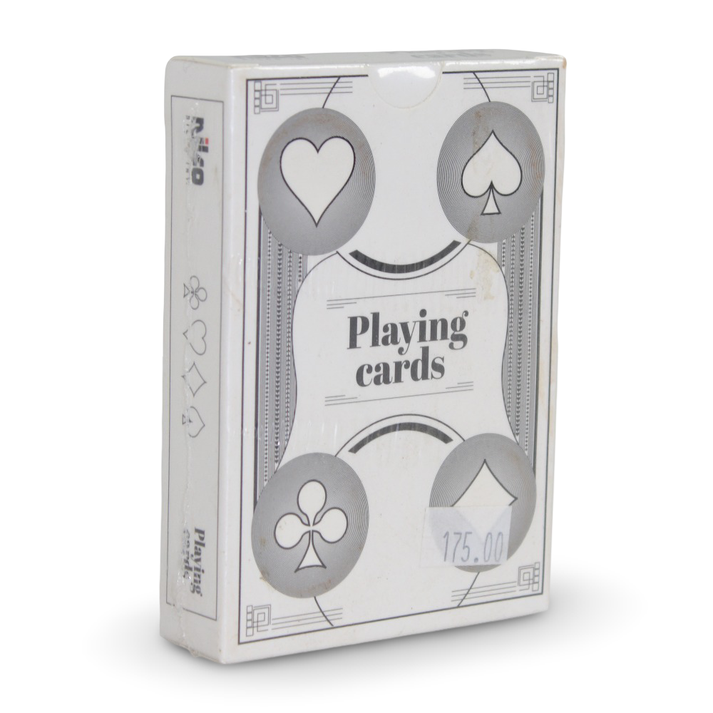 Premium Playing Cards – White & Black Classic Design - Toys - Nilco