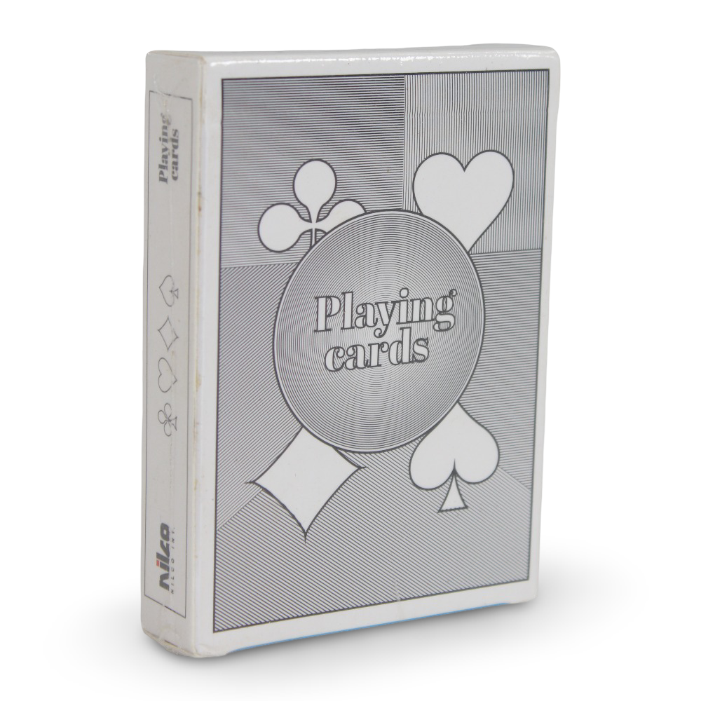 Premium Playing Cards – White & Black Classic Design