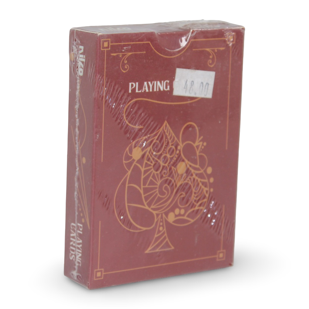 Nilco Premium Playing Cards – Burgundy Classic Design - Toys