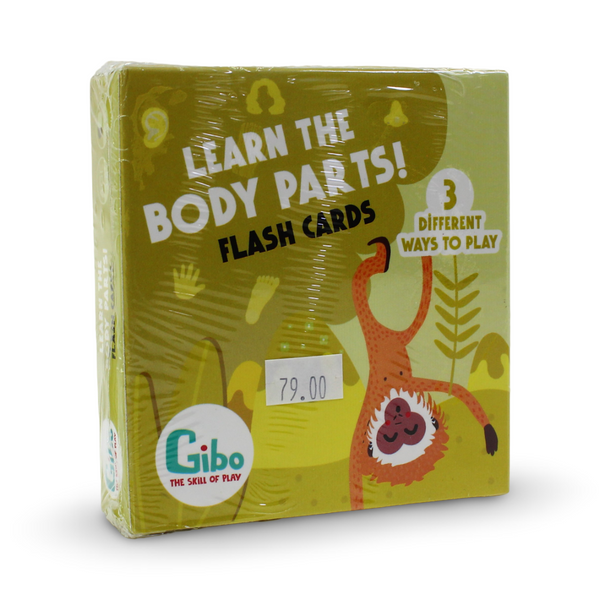 Nilco Gibo Learn the Body Parts Flash Cards - Toys