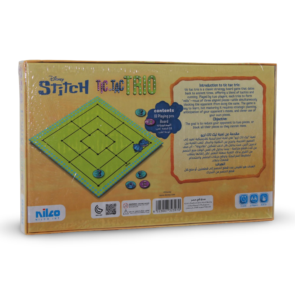 Stitch Tic Tac Trio Board Game