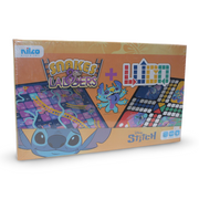 Nilco Disney Stitch Snakes & Ladders and Ludo Board Game – 2 in 1