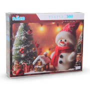 Nilco Snowman Jigsaw Puzzle – 500 Pieces Festive Jigsaw Puzzle