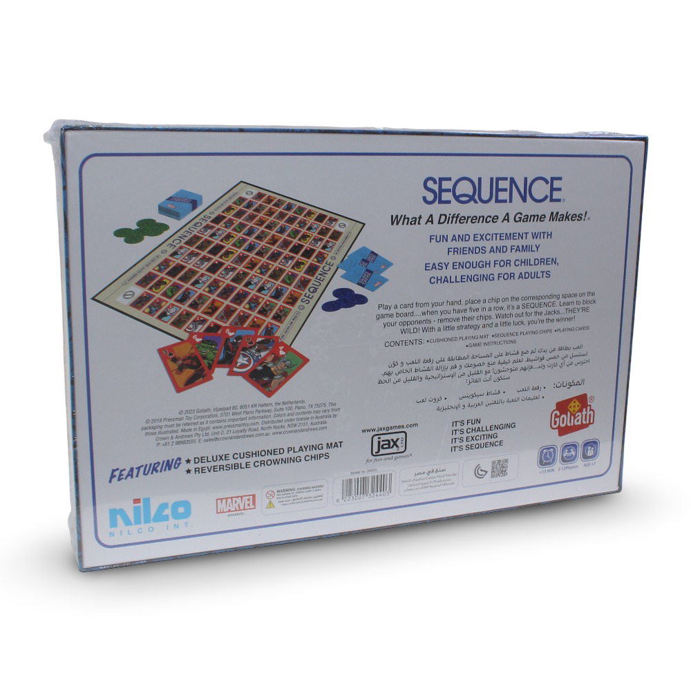 Nilco Marvel Sequence Strategy Board Game