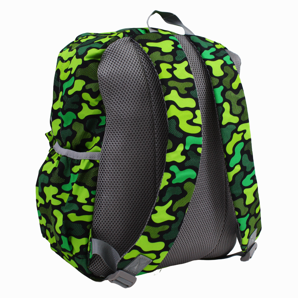 Cubs Neon Green Camo Junior Student Backpack