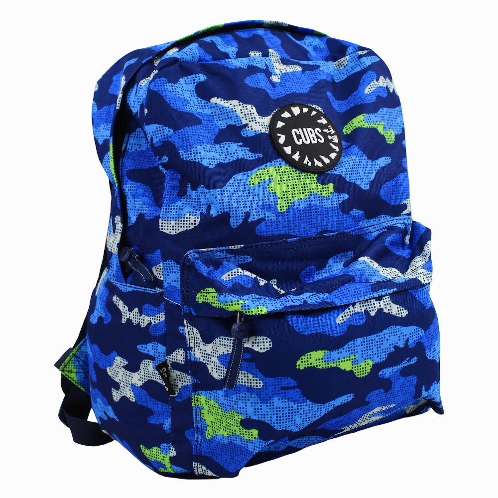 Cubs Camouflage Blue Junior Student Backpack