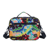 Cubs Black Tie Dye Swirls Cross Body Lunch Bag