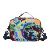 Cubs Black Tie Dye Swirls Cross Body Lunch Bag