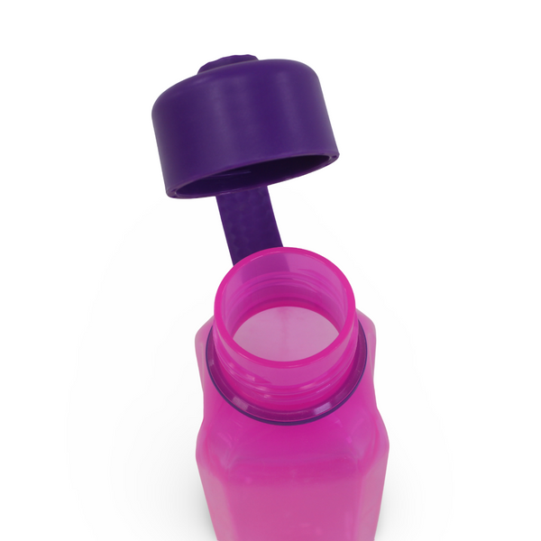M-Design Square Bottle with Strap 500ml – Pink