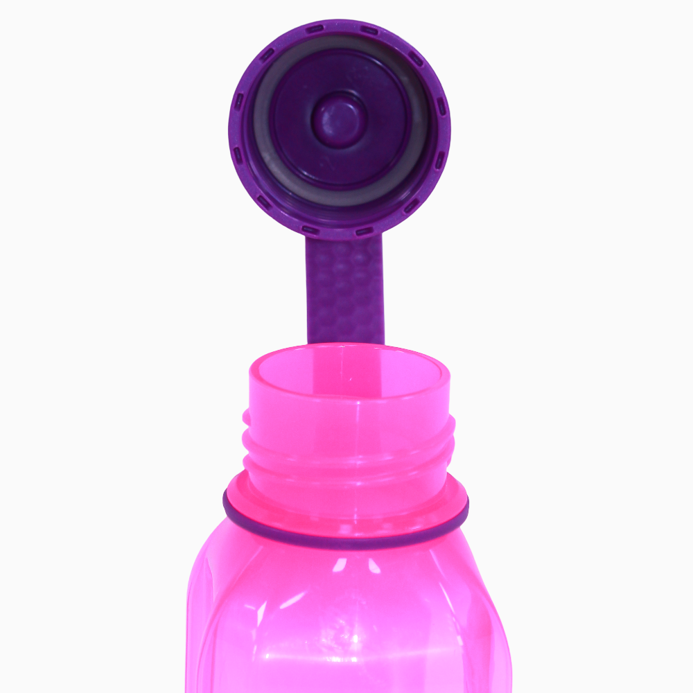 M Design Square Bottle with Strap 500ml - Pink