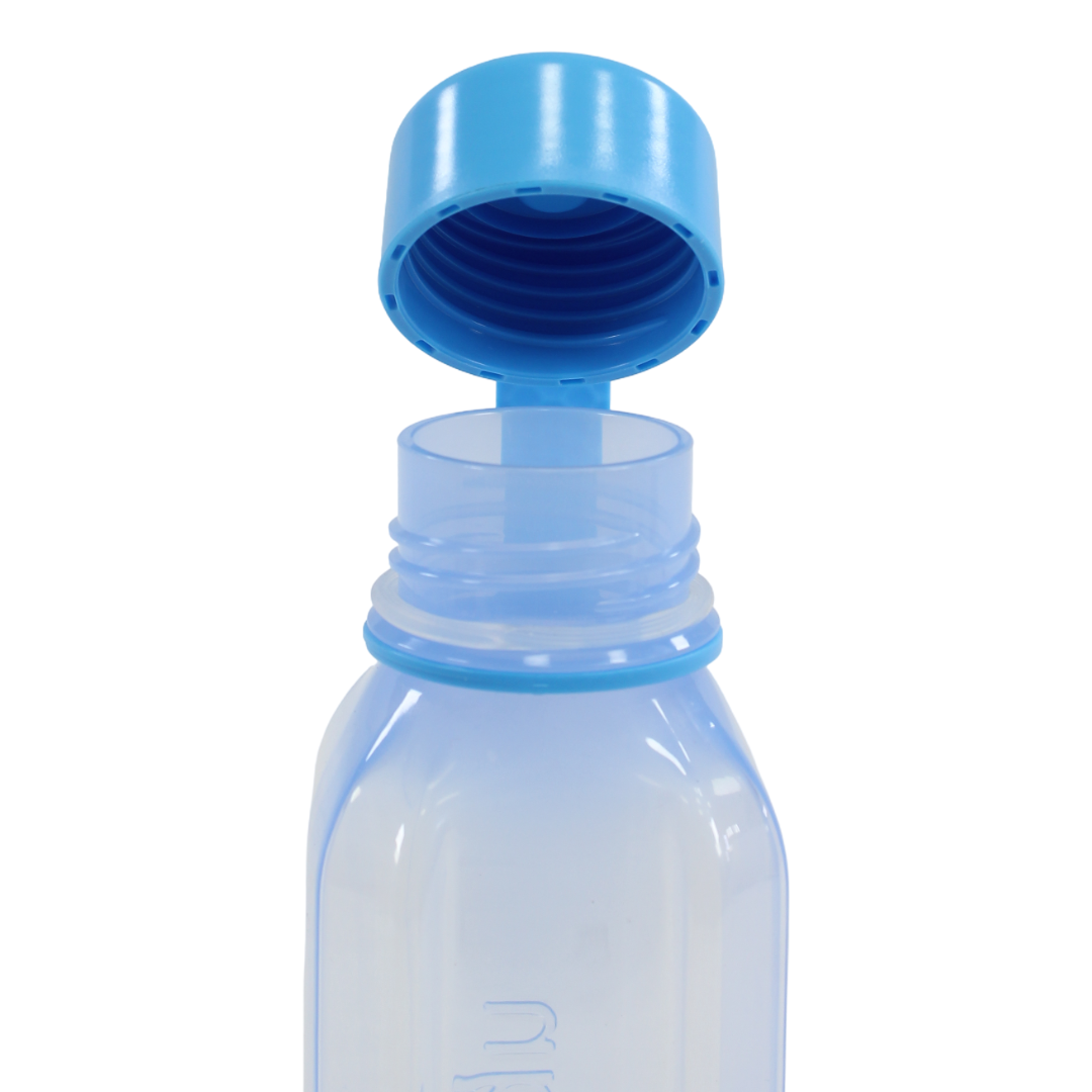 M-Design Square Bottle with Strap 650ml – Blue