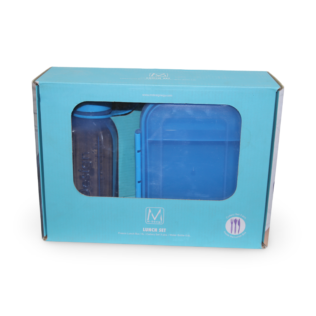 M-Design Lunch Set 1.1L – Blue