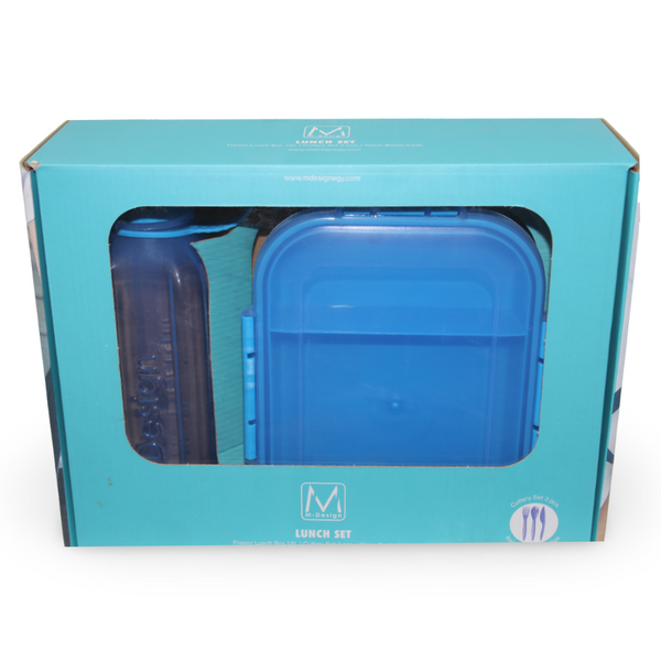 M-Design Lunch Set (1.6L Lunch Box & 650ml Water Bottle & Cutlery Set)
