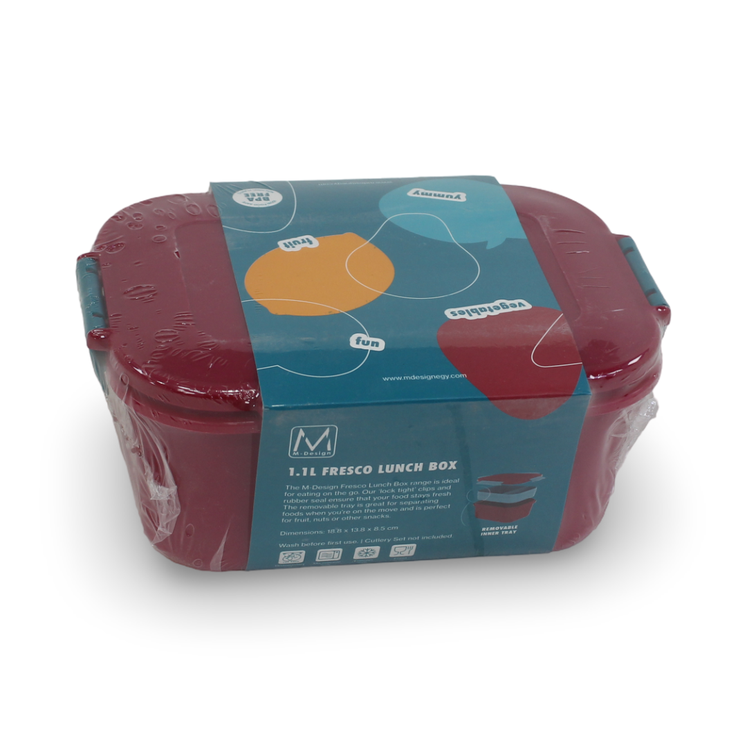 M-Design Fresco Lunch Box 1.1 L – Fuchsia/Teal