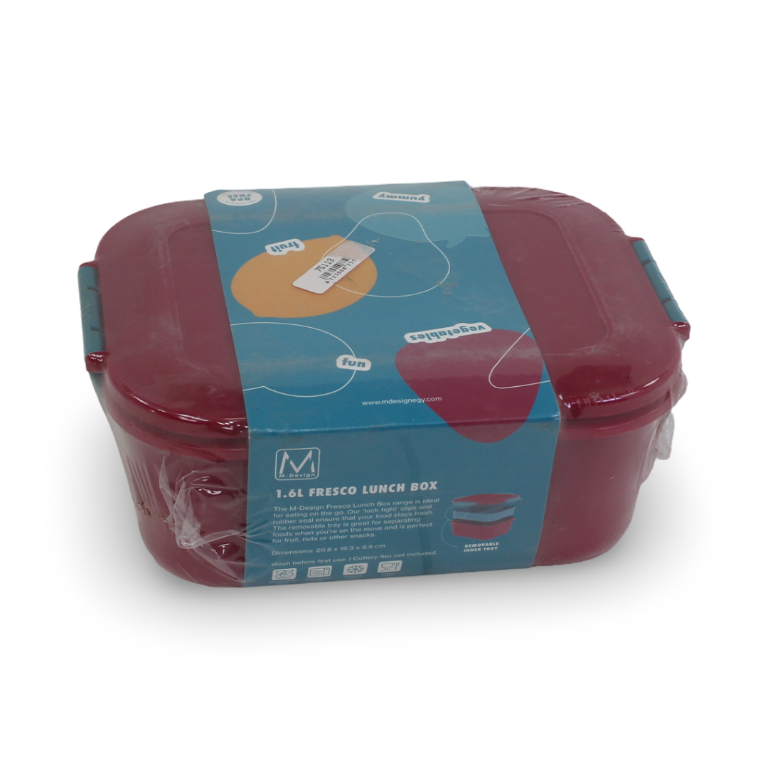 M-Design Fresco Lunch Box 1600 ml – Fuchsia/Teal