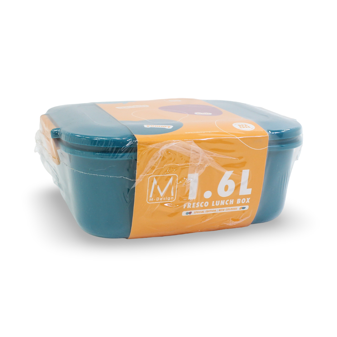 M-Design Fresco Lunch Box – 1.6L Teal/Orange