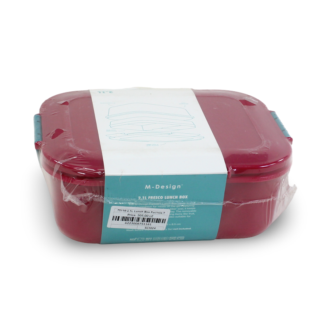 M-Design Lunch Box – 2.1 L Fuchsia/Teal