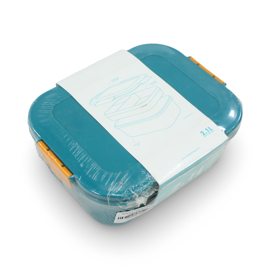 M-Design Fresco Lunch Box – 2.1 L Teal/Orange