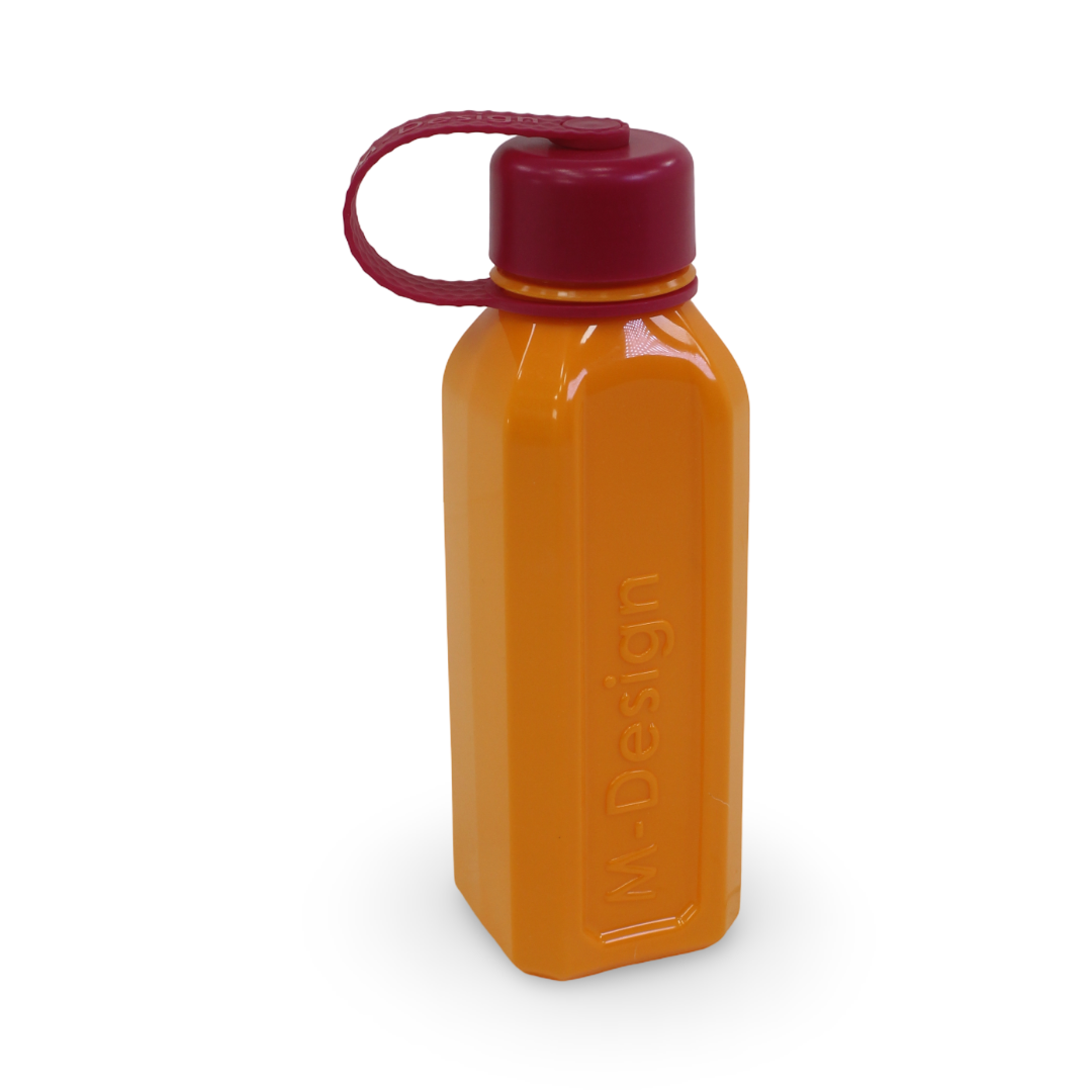 M-Design Bottle 650ml – Orange/Fuchsia