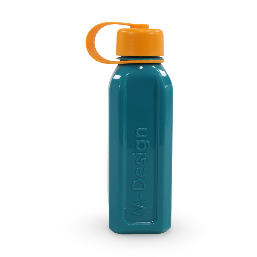 M-Design Water Bottle 650ml – Teal/Orange - Assortments - M Design