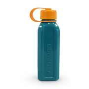 M-Design Water Bottle 650ml – Teal/Orange