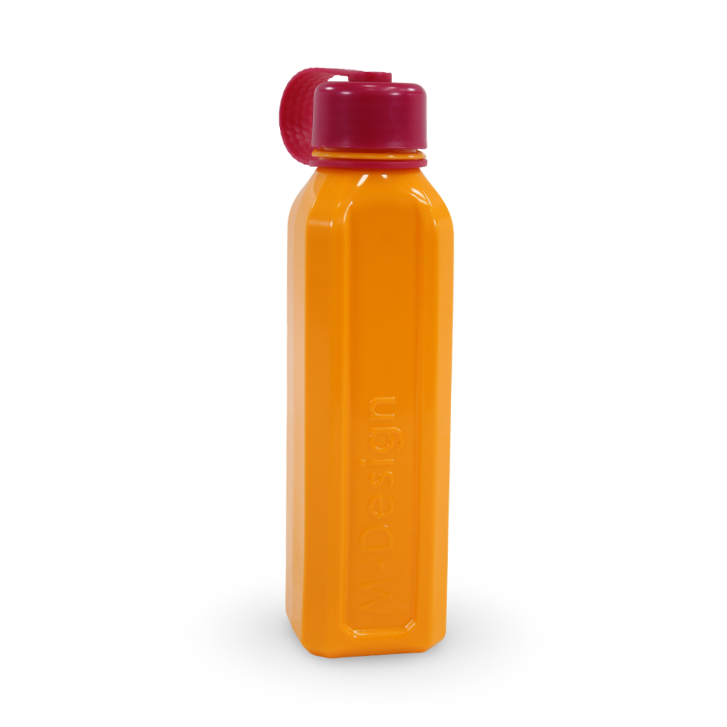 M-Design Water Bottle 800ml – Orange/Fuchsia - School - M Design