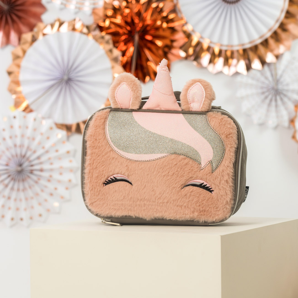 Cubs Pink Unicorn Sequin & Fur – Lunch Bag