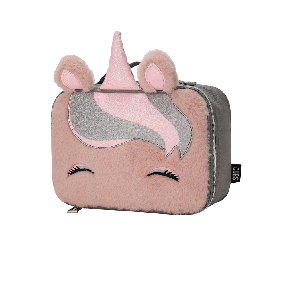 Cubs Pink Unicorn Sequin & Fur – Lunch Bag