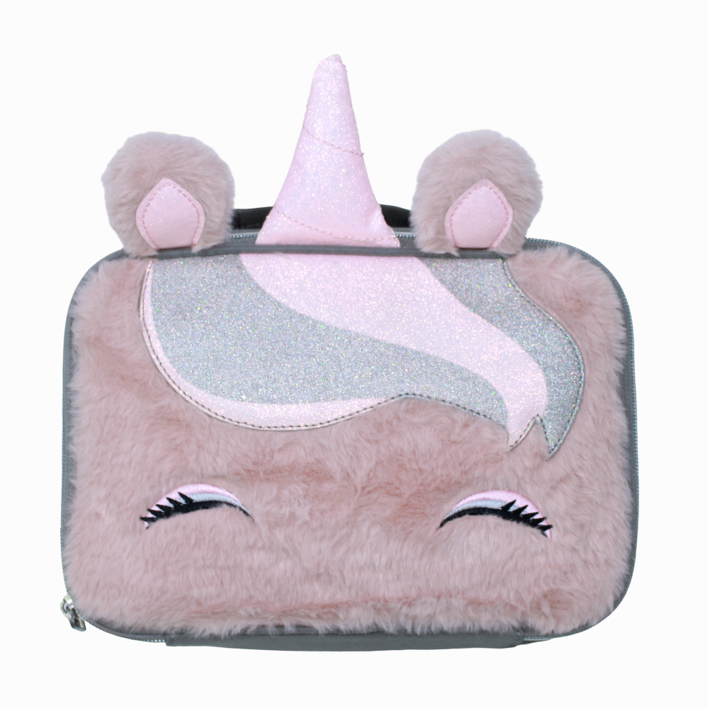 Cubs Pink Unicorn Sequin & Fur – Lunch Bag