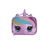 Cubs Cute Purple Unicorn Sequin Lunch Bag