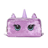 Cubs Cute Purple Unicorn Sequin Pencil Case