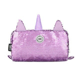 Cubs Cute Purple Unicorn Sequin Pencil Case