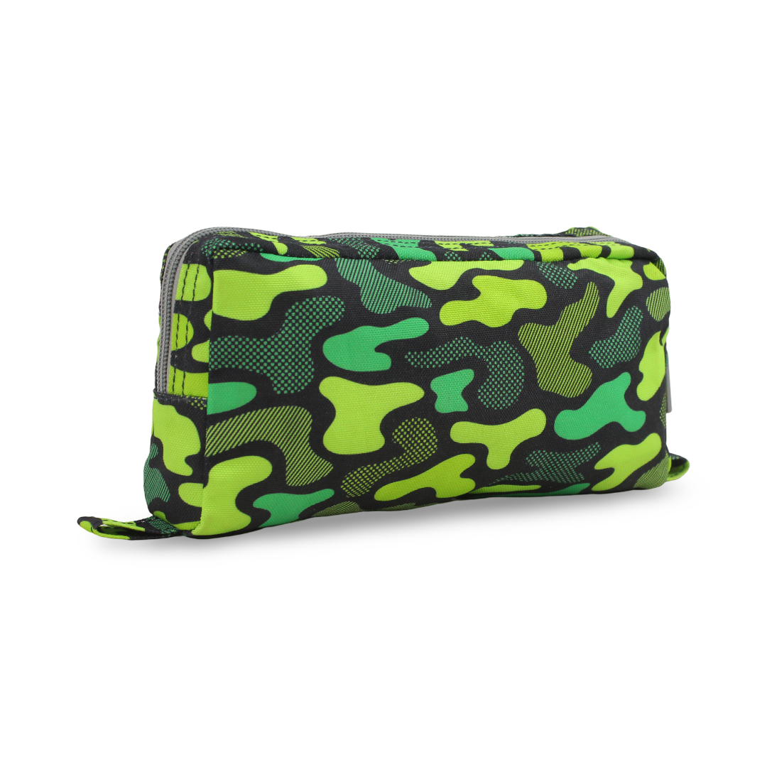 Cubs Junior Neon Green Camo Pencil Case